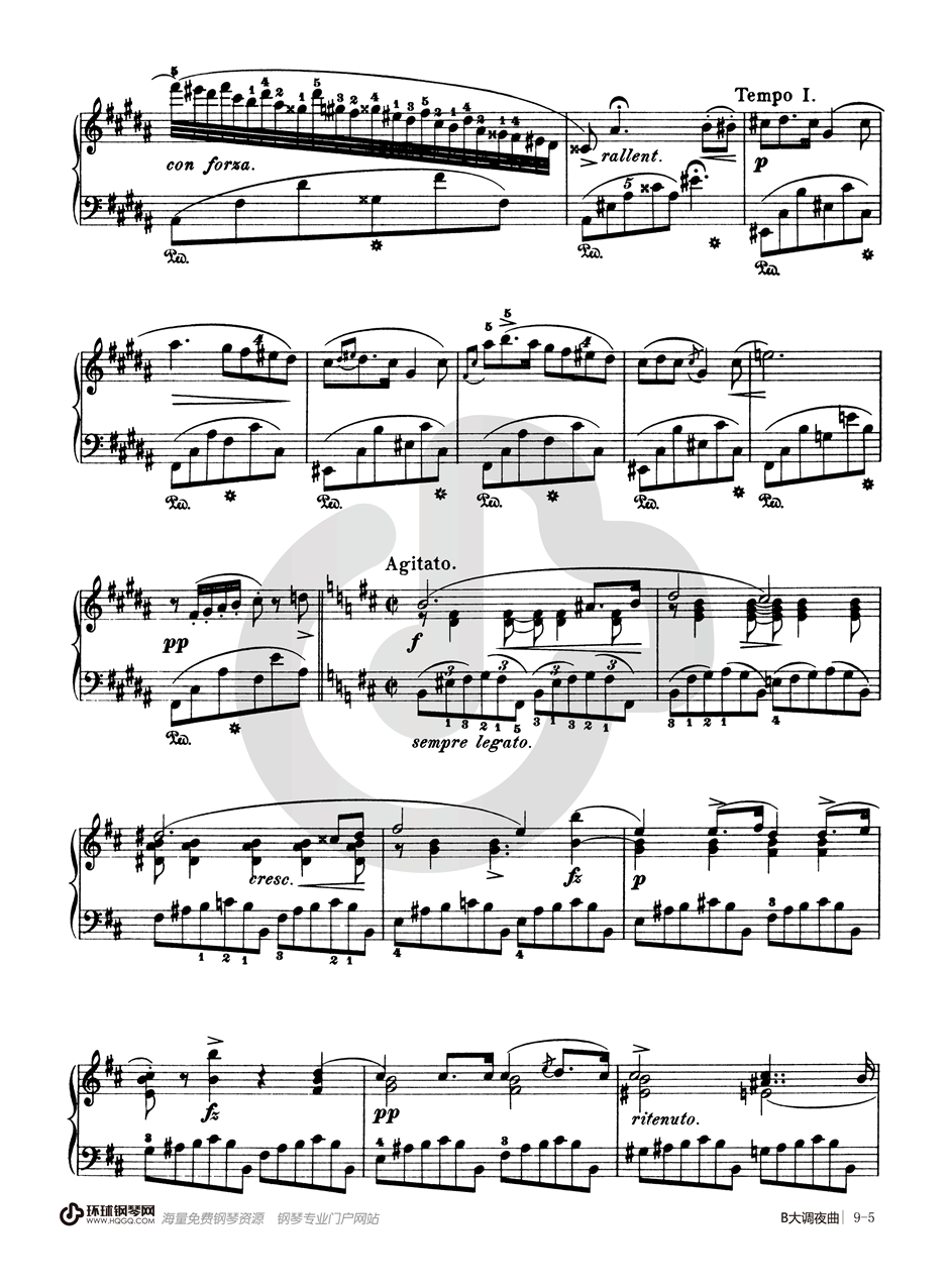B大调夜曲 Op.9 No.3 肖邦