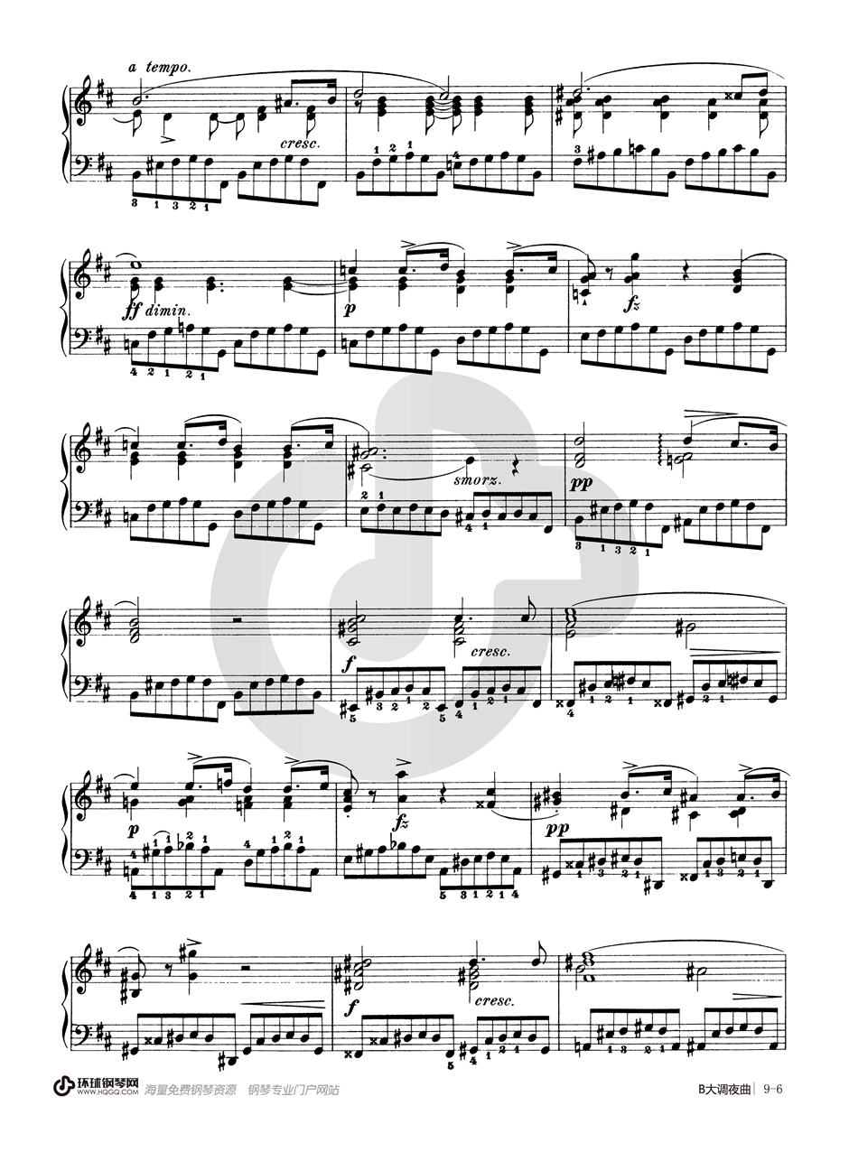 B大调夜曲 Op.9 No.3 肖邦