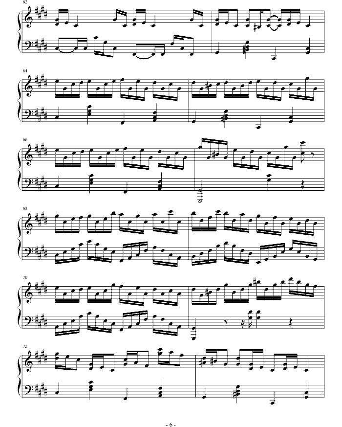 中国乐谱网——【钢琴谱】克罗地亚狂想曲-(完整版)
